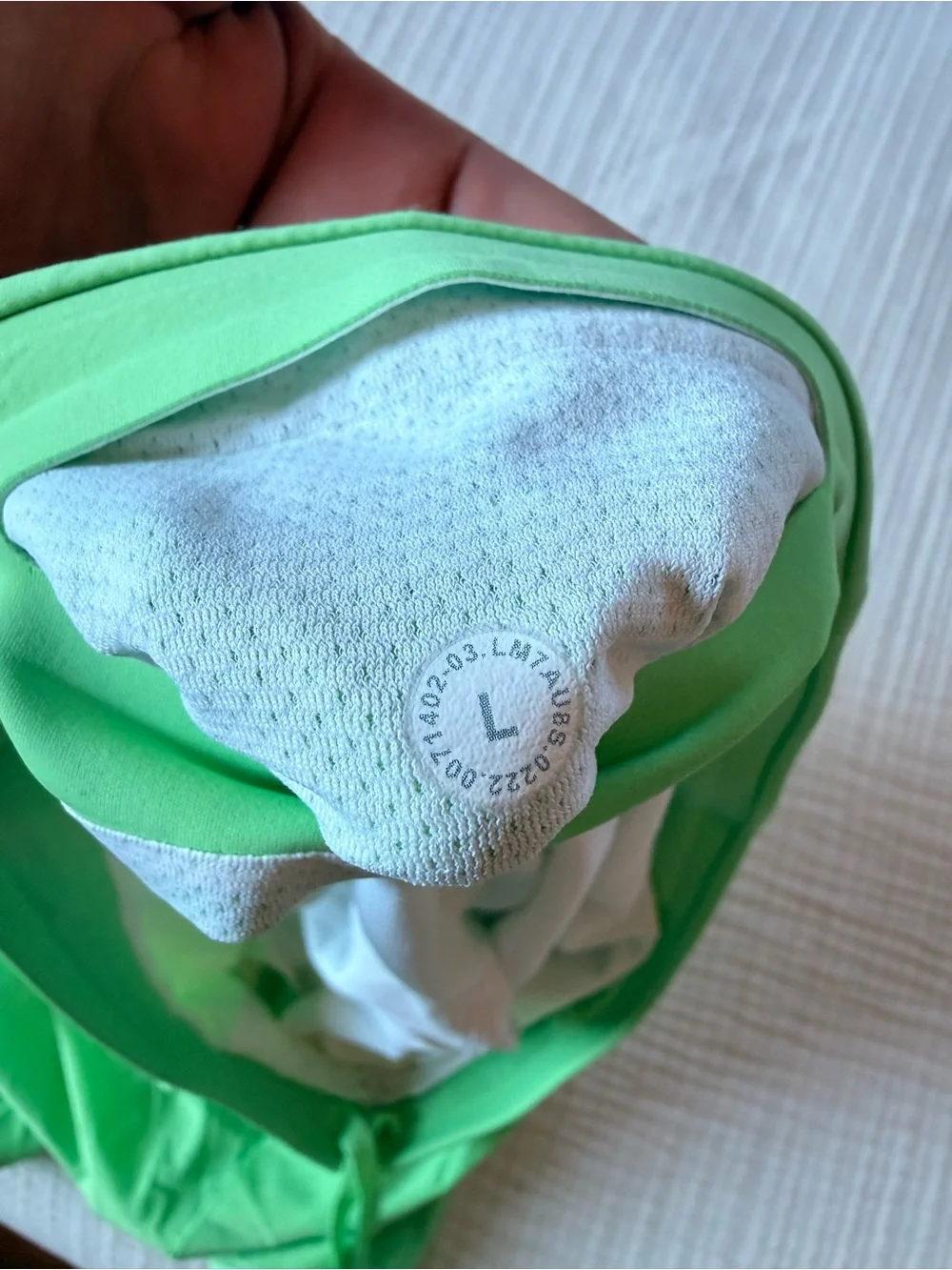 lululemon athletica Men’s Neon Green Athletic Shorts with Drawstring